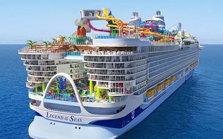 El «Legend of the Seas» zarpará desde Barcelona en el verano de 2026 como el nuevo gigante de Royal Caribbean