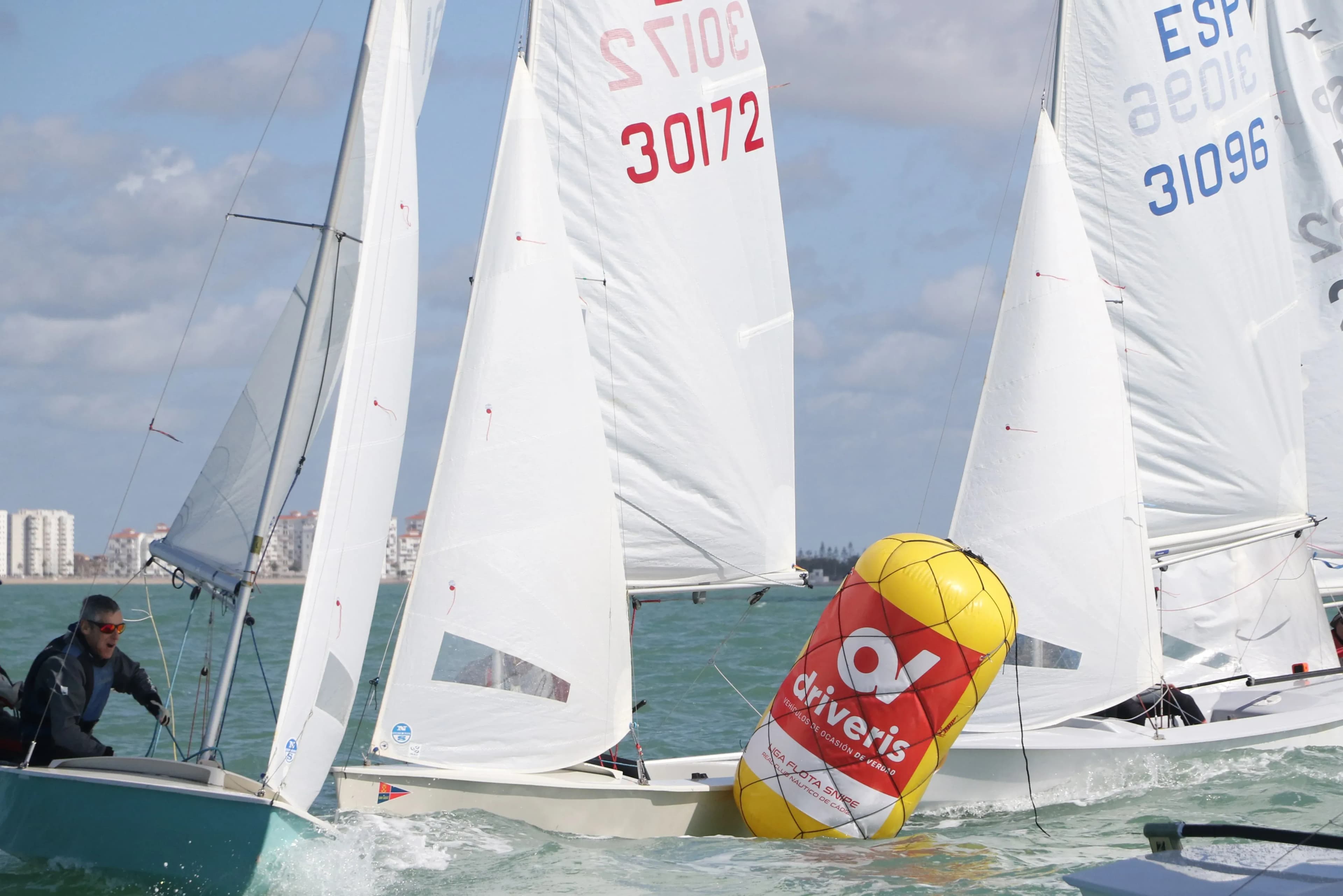 La Flota de Snipe de Cádiz inaugura este sábado la Liga Driveris 2026