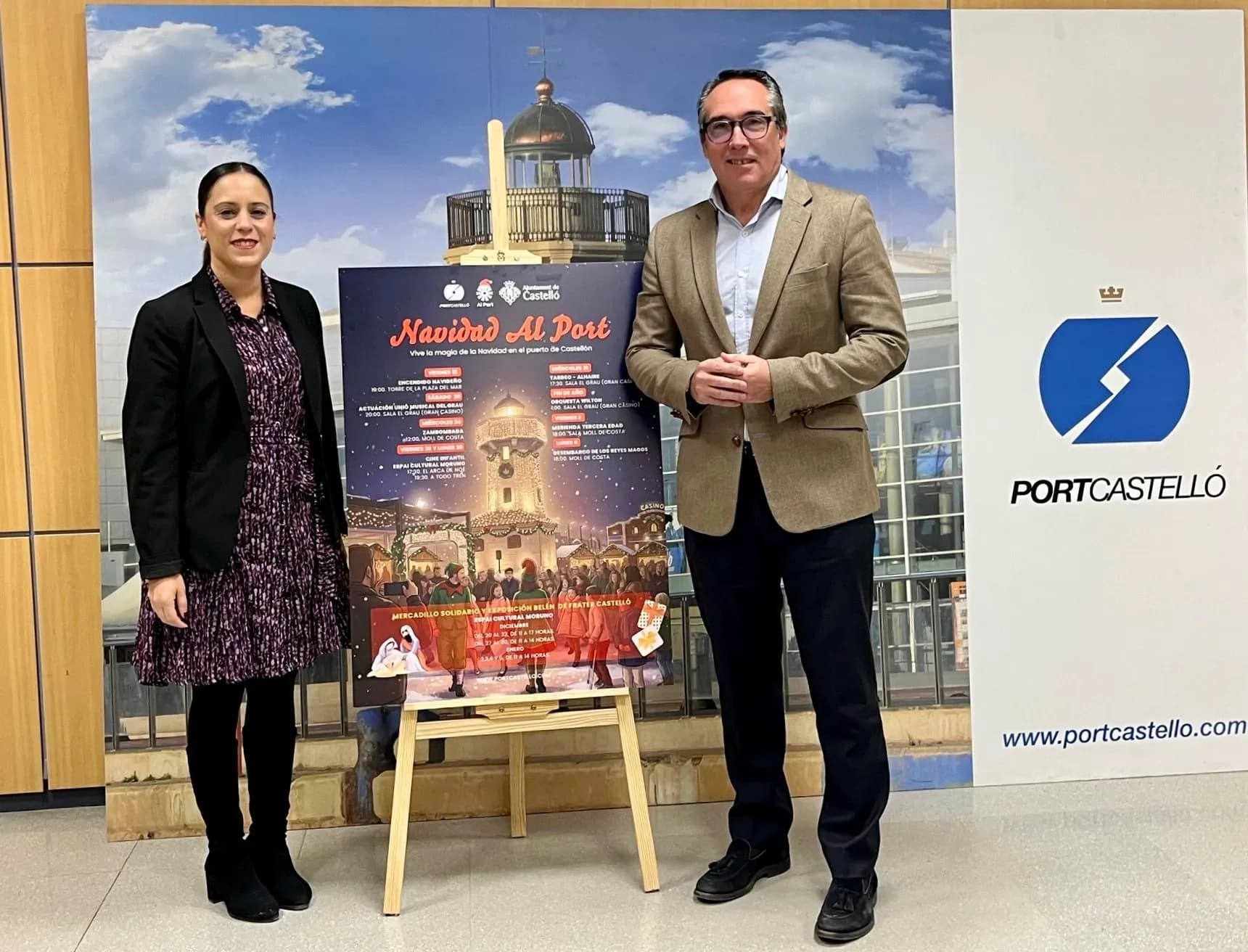 El Puerto de Castellón presenta una Navidad gratuita y familiar con cine, belén solidario y actividades para todas las edades
