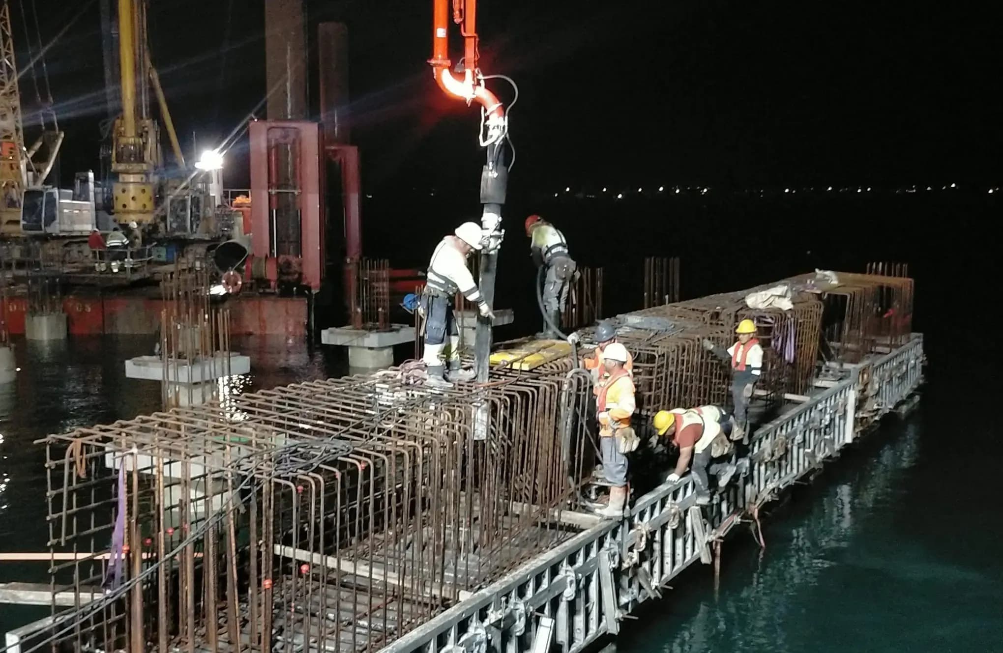 La obra del tacón y la rampa RoRo de Raos 9 avanza hacia su finalización y estará operativa en enero