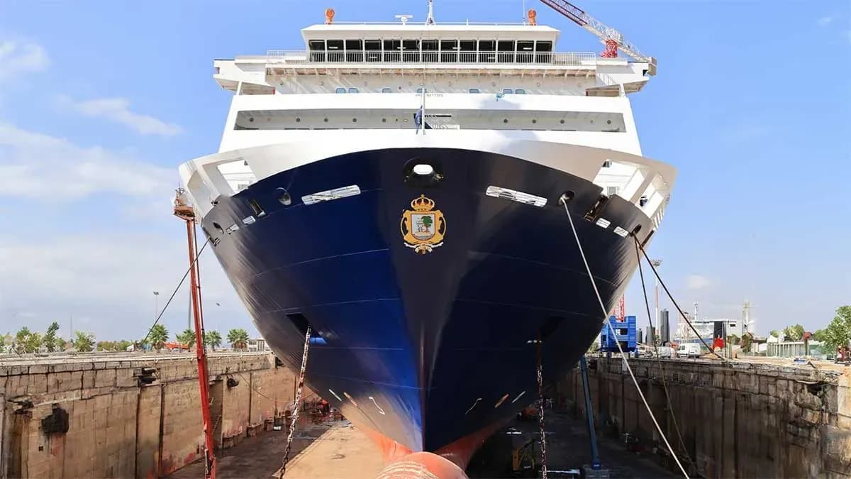 Cernaval refuerza su vínculo con Trasmed y acoge en dique seco tres buques de la naviera