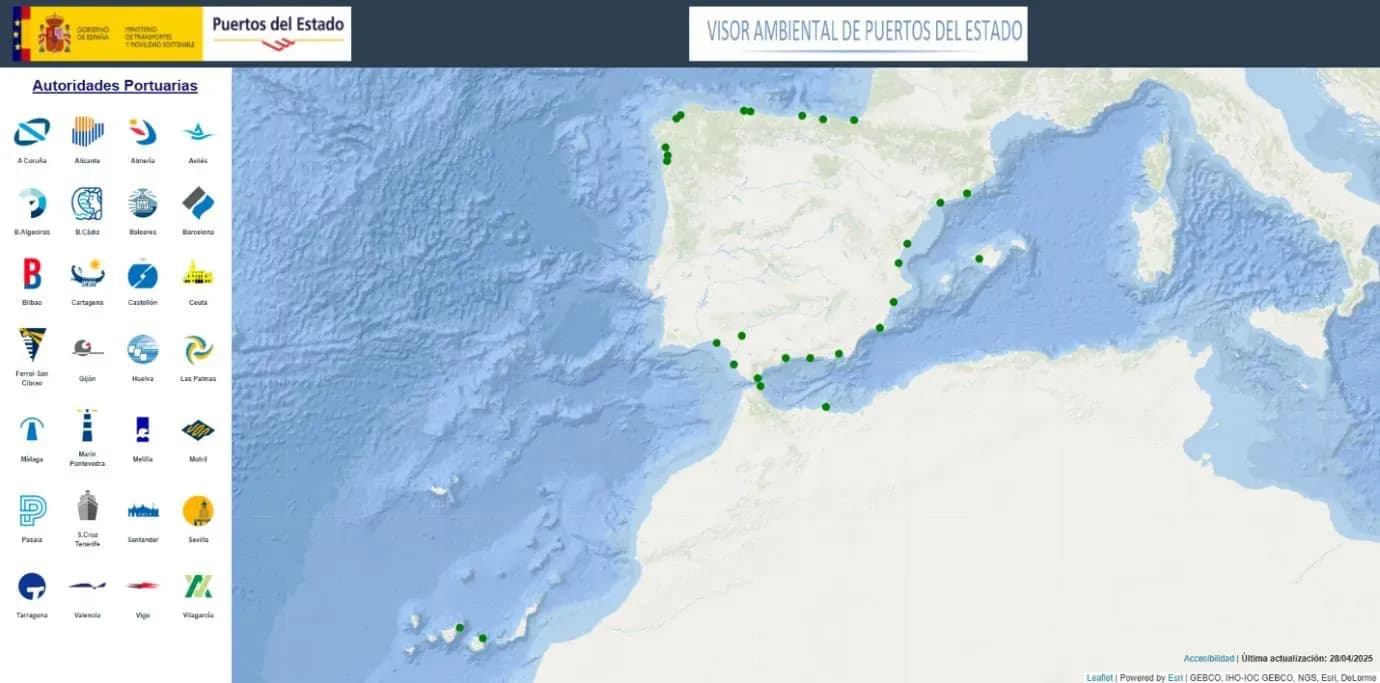Puertos del Estado lanza un visor ambiental para integrar la biodiversidad en la planificación portuaria