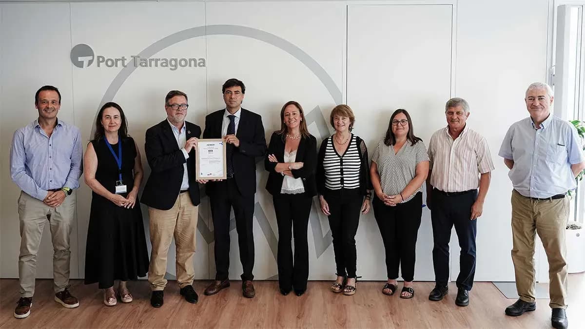 El Puerto de Tarragona renueva la certificación ISO 9001 de Gestión de la Calidad