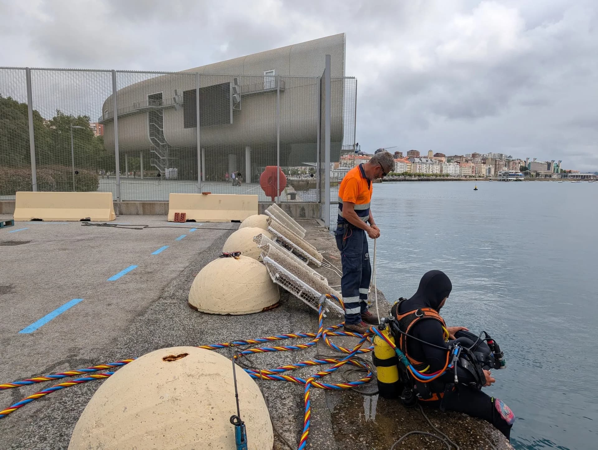 El Puerto de Santander instala micro arrecifes biomiméticos para favorecer la biodiversidad marina
