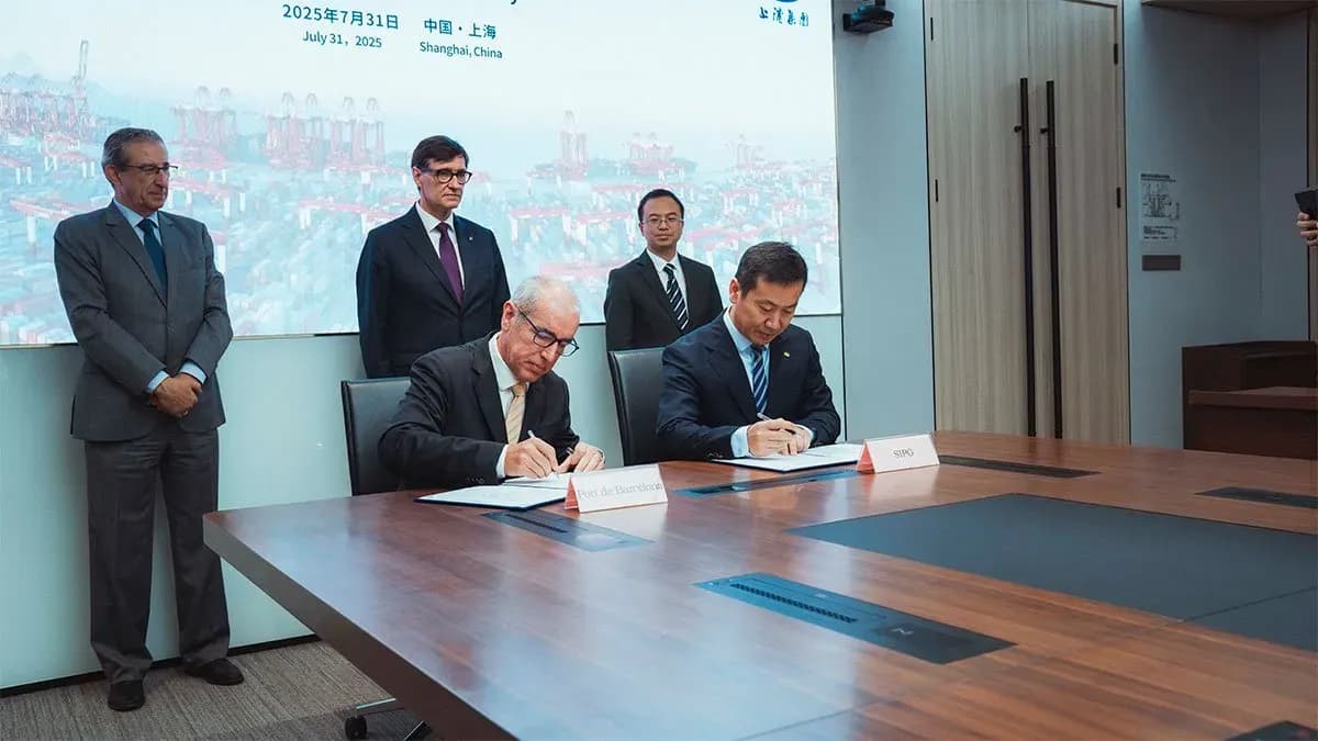 Barcelona y Shanghái firman un acuerdo para crear un corredor marítimo verde y digital