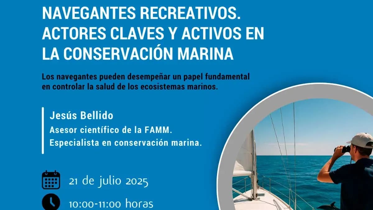 Marinas de Andalucía abordará el papel de los navegantes recreativos en la conservación marina en su próximo webinario