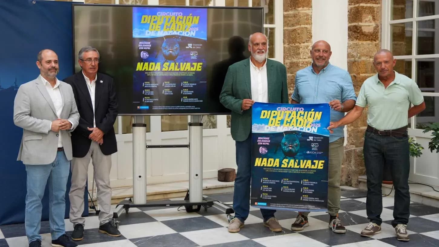 El I Circuito Provincial de Natación de la Diputación de Cádiz apoyará la iniciativa Brazadas Solidarias