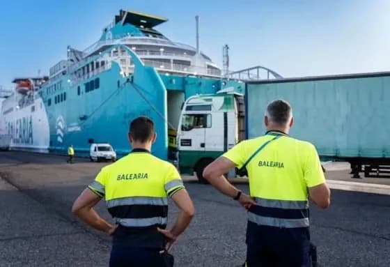 Baleària reduce su huella de carbono y refuerza su papel logístico en 2024
