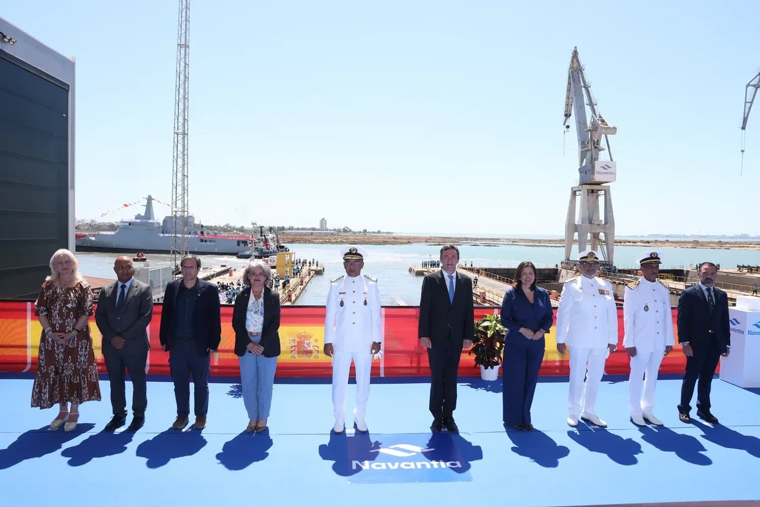 Navantia bota en San Fernando un patrullero de altura para la Marina Real de Marruecos