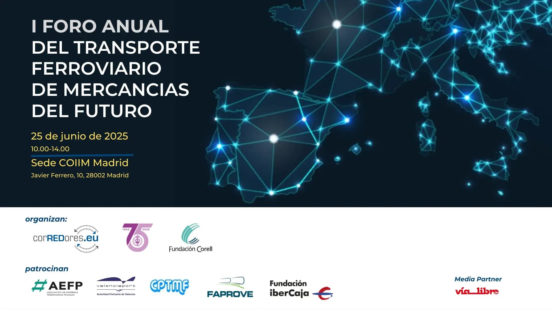 Madrid acogerá el I Foro Anual del Transporte Ferroviario de Mercancías del Futuro el próximo 25 de junio