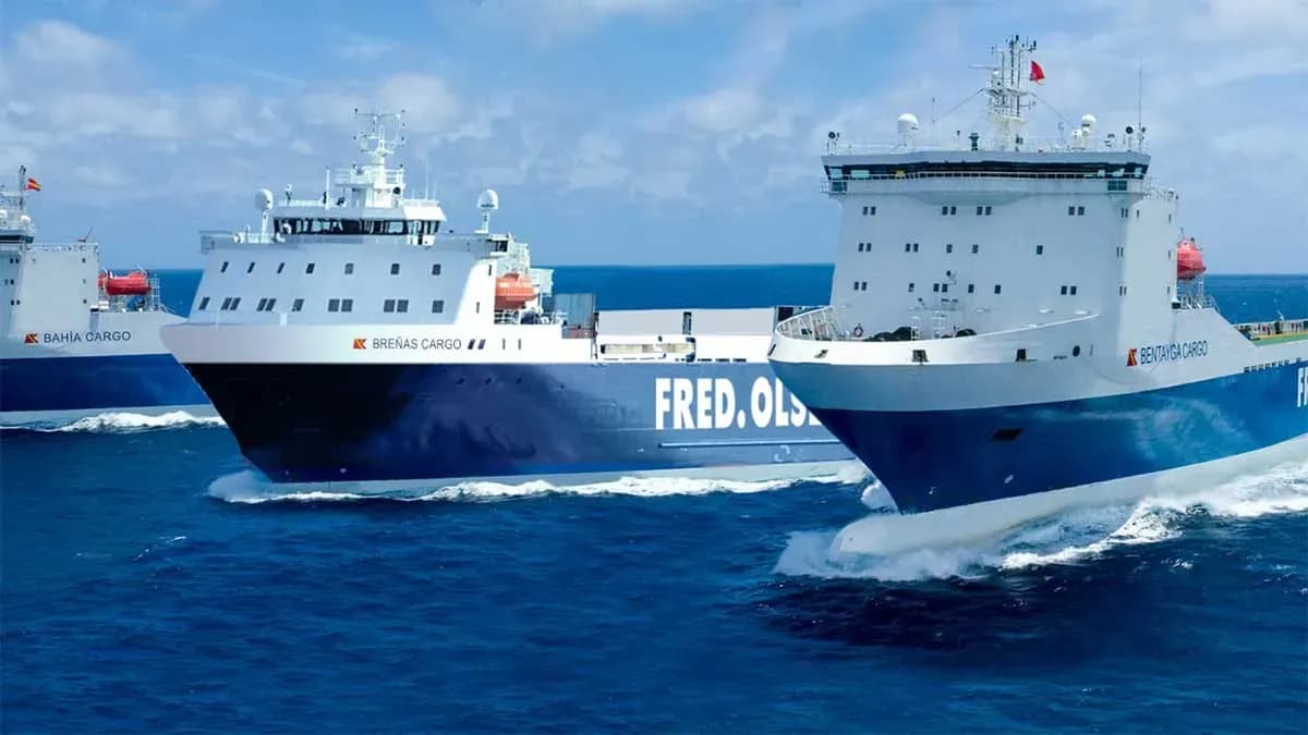 Fred. Olsen amplía su servicio logístico con un nuevo buque exclusivo para carga en La Palma