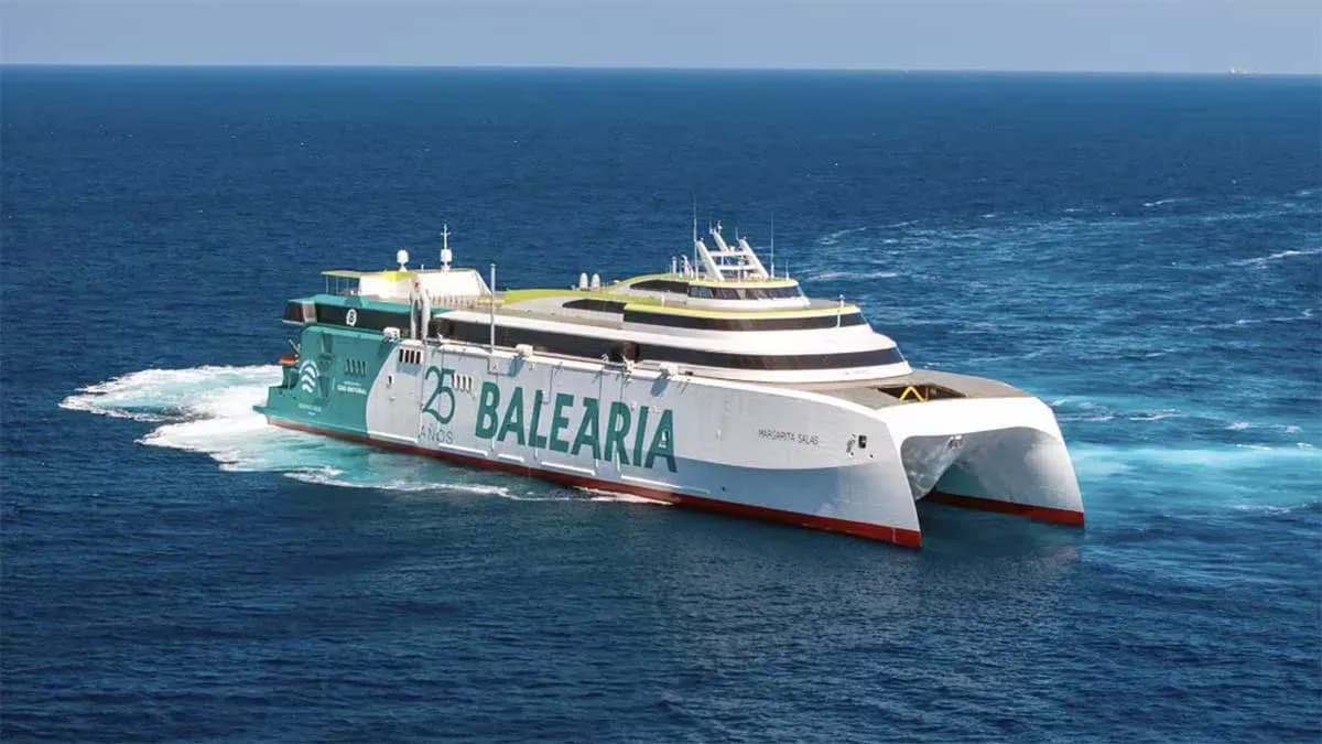 Baleària avanza en la electrificación de la ruta marítima entre Tarifa y Tánger