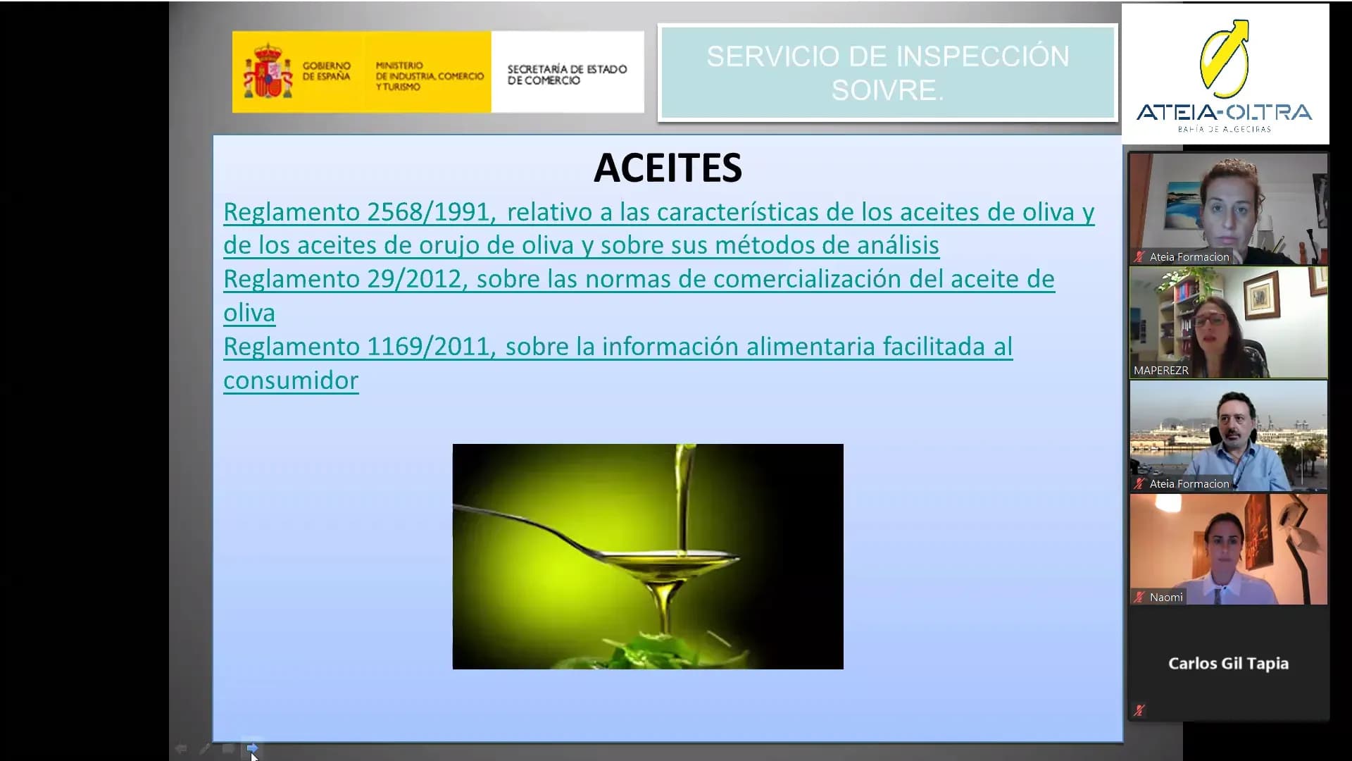 ATEIA-Bahía celebra con éxito la primera parte del curso sobre el SOIVRE