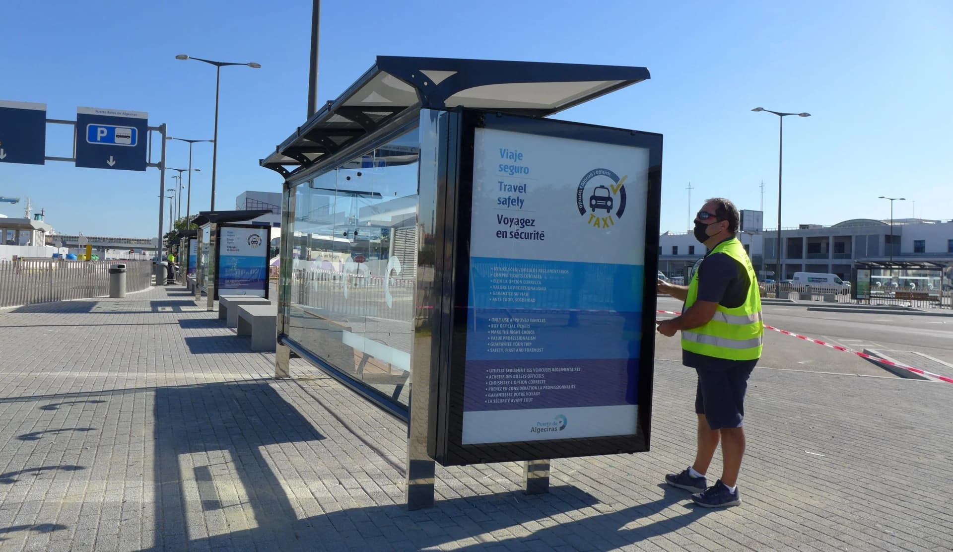 El Puerto de Algeciras estrena marquesinas autosuficientes