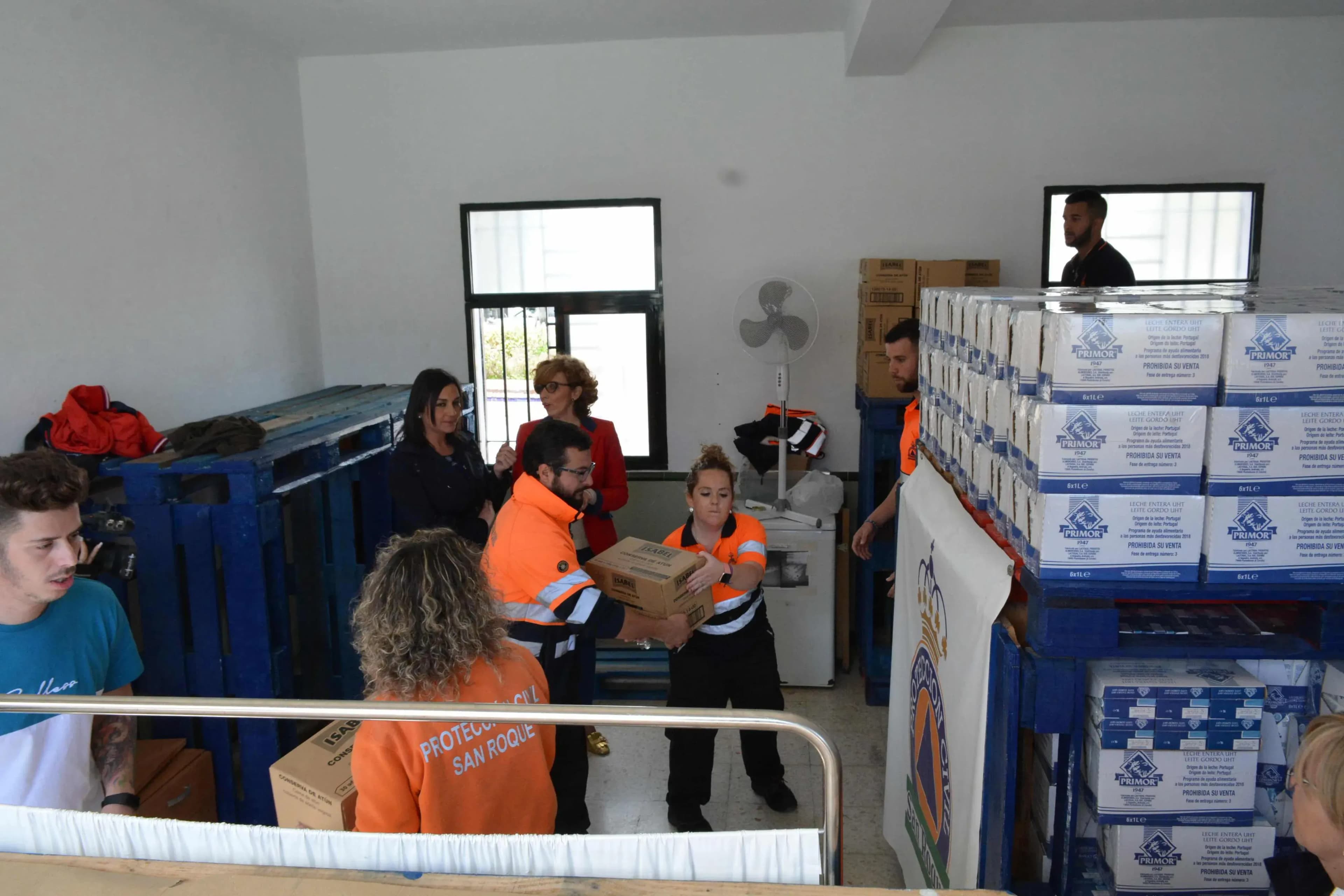 Importante aportación de la Fundación Cepsa al Programa de Garantía Alimentaria de San Roque