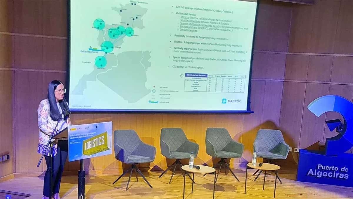 Maersk anuncia un nuevo servicio multimodal entre Algeciras y Marruecos