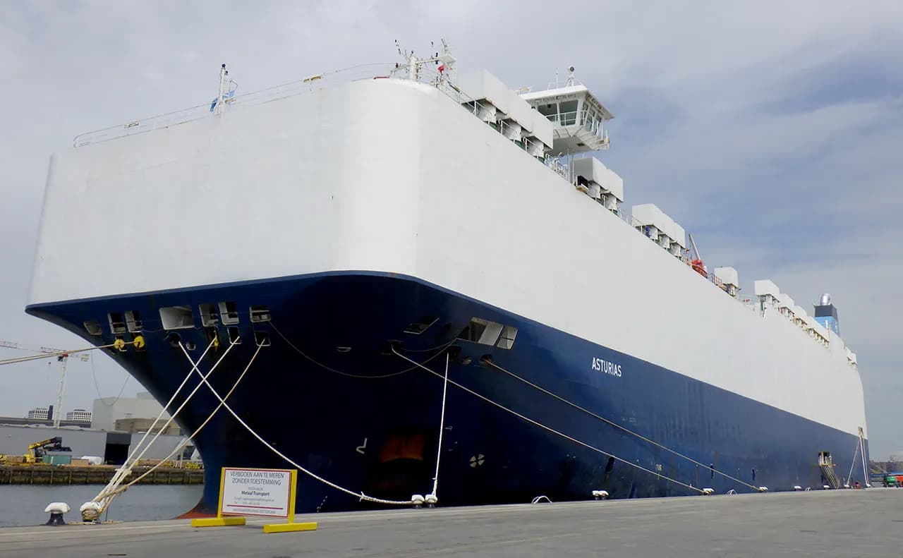 Suardiaz amplía su flota con el car carrier Asturias para operar en el corredor Atlántico