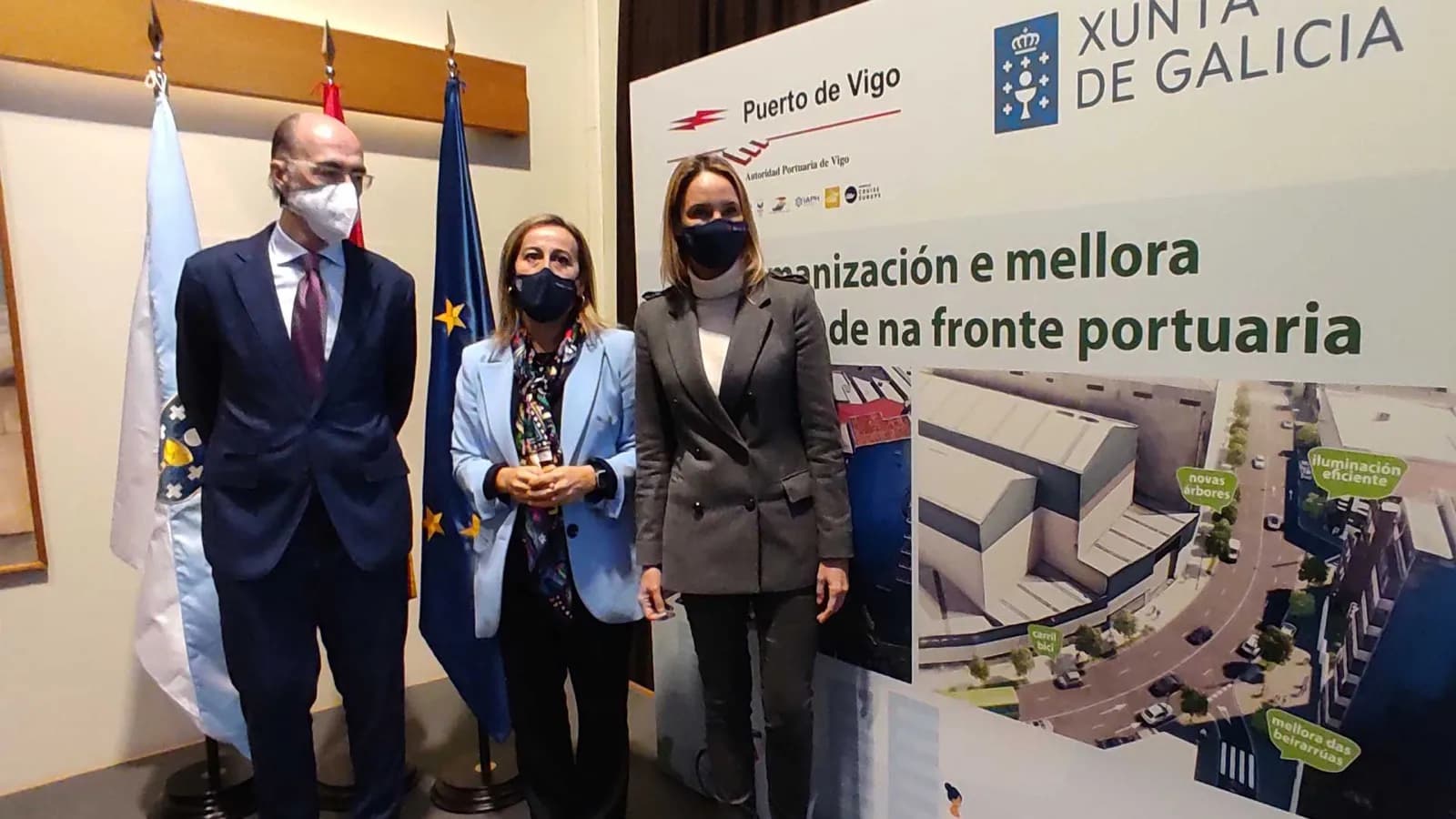 Xunta de Galicia y Puerto de Vigo impulsan la mejora de la movilidad en el frente portuario