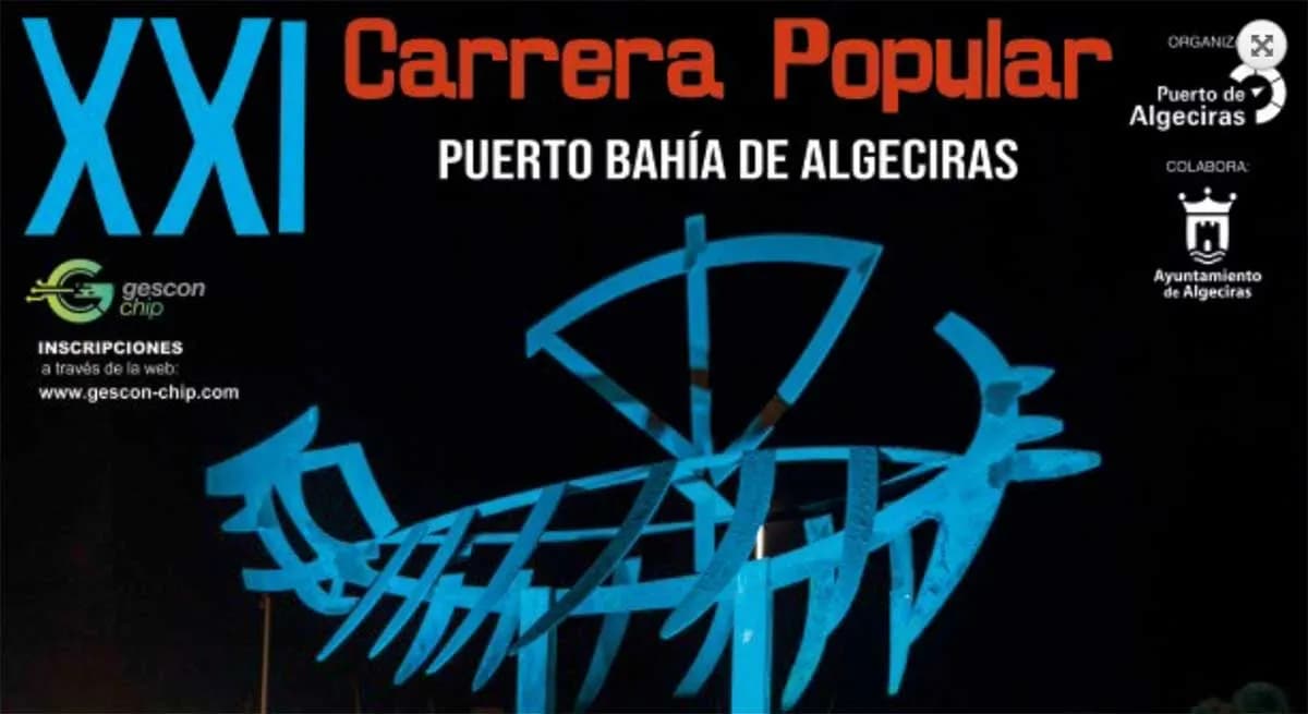 Abierto el plazo de inscripciones para participar en la XXI Carrera Popular Puerto Bahía de Algeciras