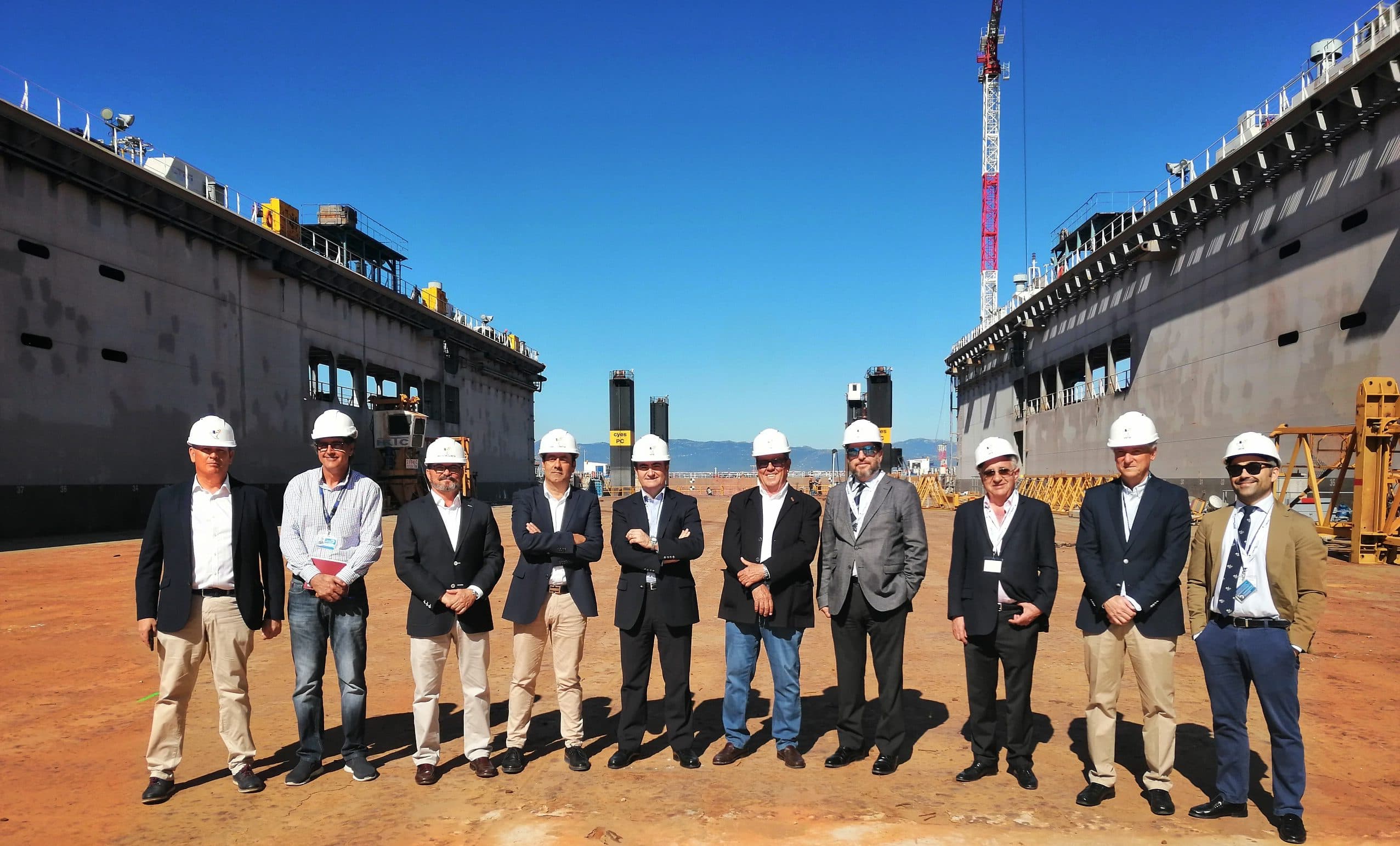 Responsables de la APBA «bendicen» el nuevo dique de Cernaval