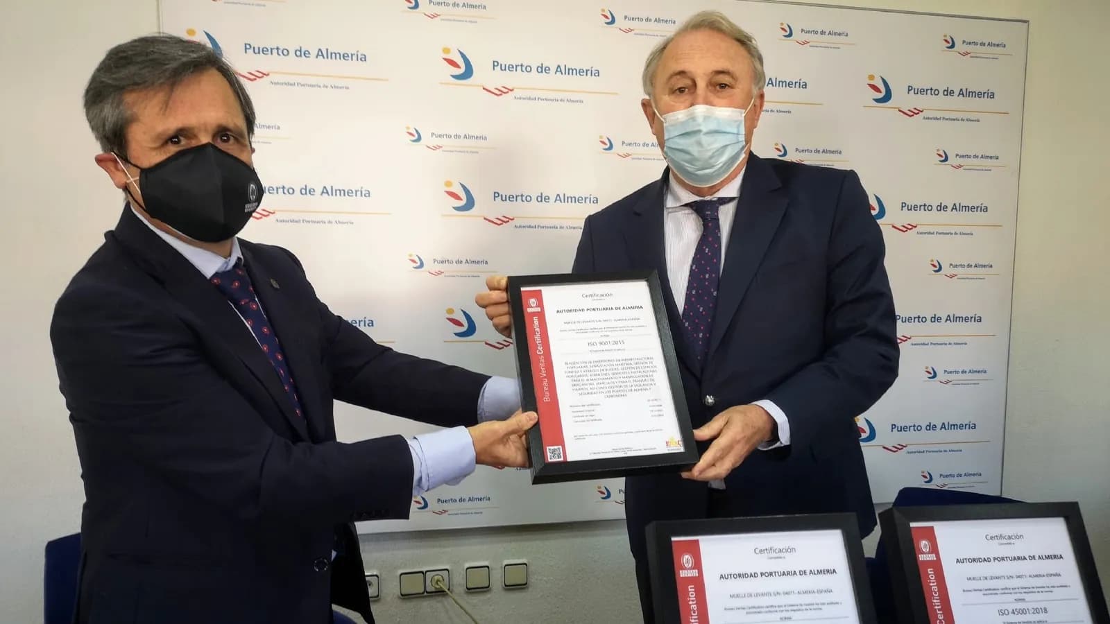 Bureau Veritas acredita la calidad, seguridad y salud y compromiso ambiental de la Autoridad Portuaria de Almería
