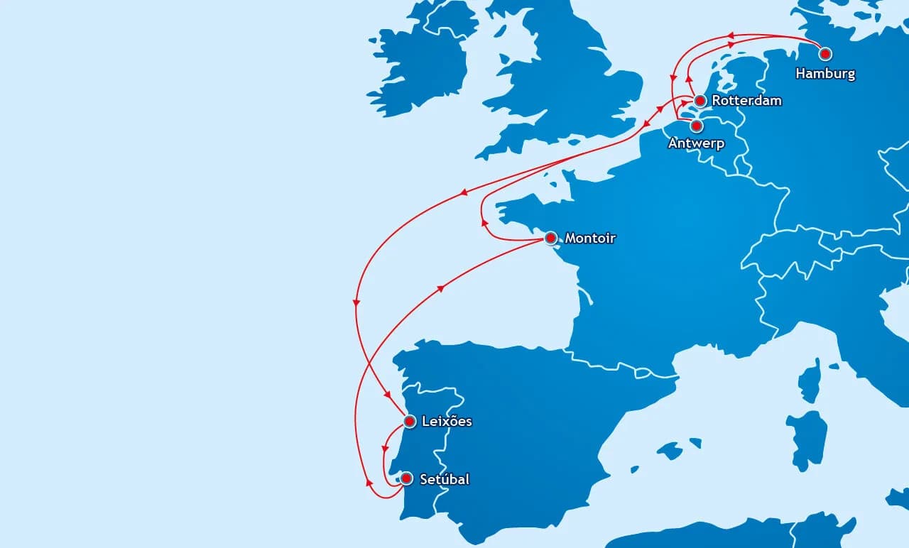 WEC Lines incorpora Hamburgo a su servicio NWC-Portugal