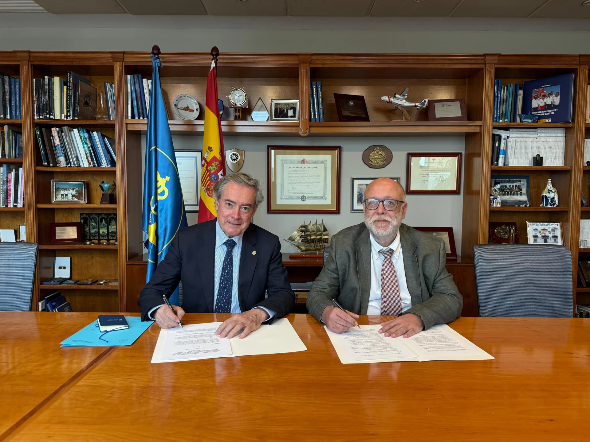SASEMAR y la Universidad Politécnica de Madrid crean un aula conjunta para impulsar la formación en seguridad marítima