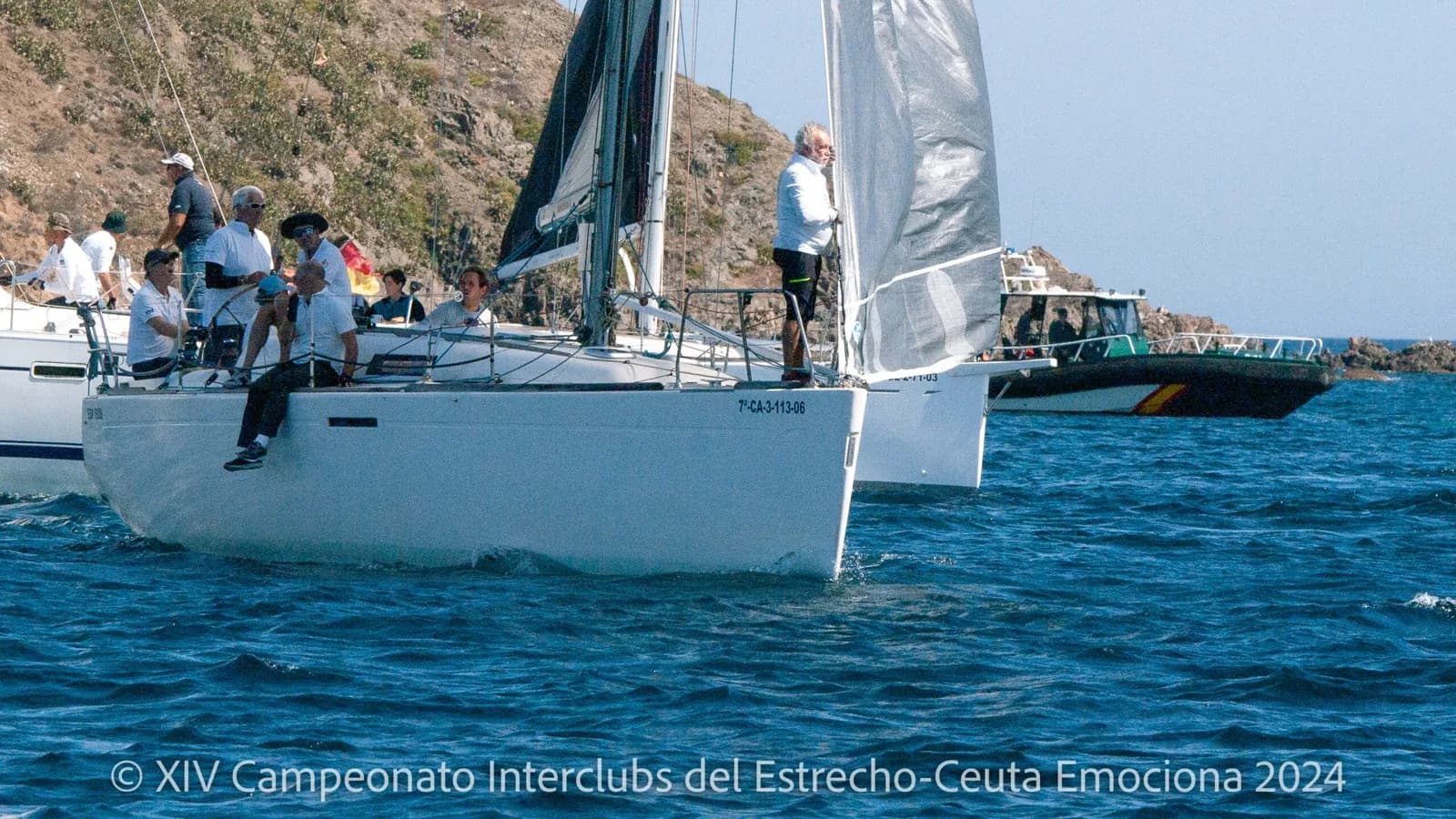 Las embarcaciones de Ceuta Marina y Sotogrande dominan la penúltima prueba del Campeonato Interclubes del Estrecho