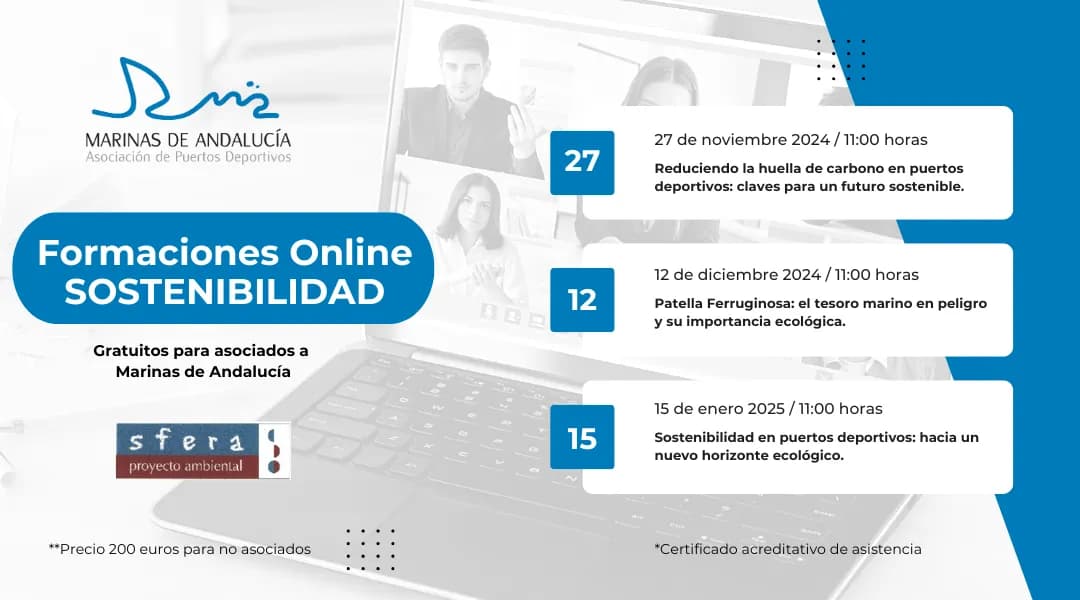 Marinas de Andalucía impulsa un programa formativo sobre sostenibilidad para puertos deportivos