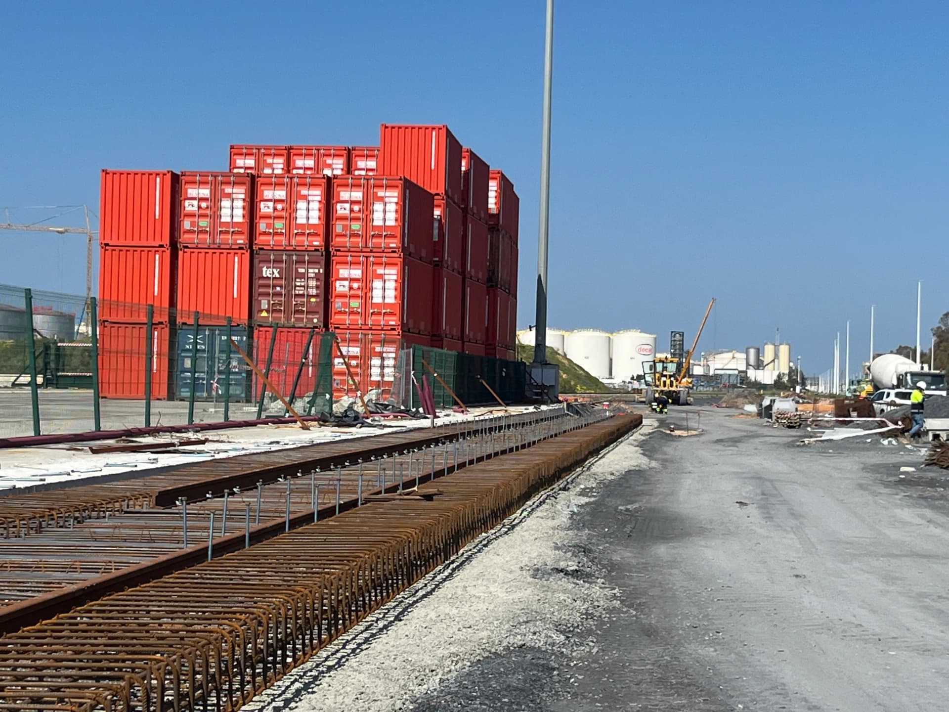 El Puerto de Huelva avanza en la ampliación de su terminal ferroviaria para impulsar las autopistas ferroviarias