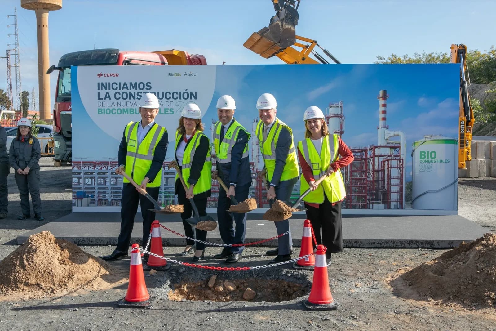 Cepsa y Bio-Oils inician la construcción de la mayor planta de biocombustibles 2G del sur de Europa
