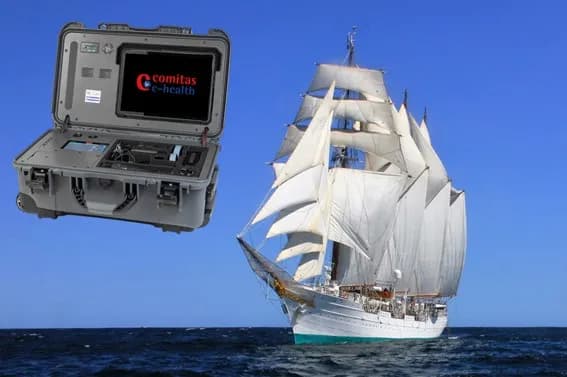 La Armada Española equipa al buque escuela Juan Sebastián Elcano con telemedicina avanzada