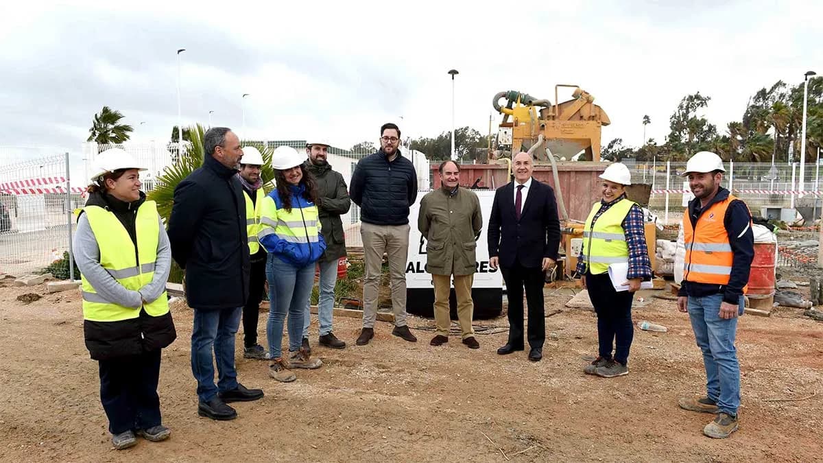 Ayuntamiento de Algeciras y APBA visitan las obras de traslado de la EBAR Varadero-Saladillo