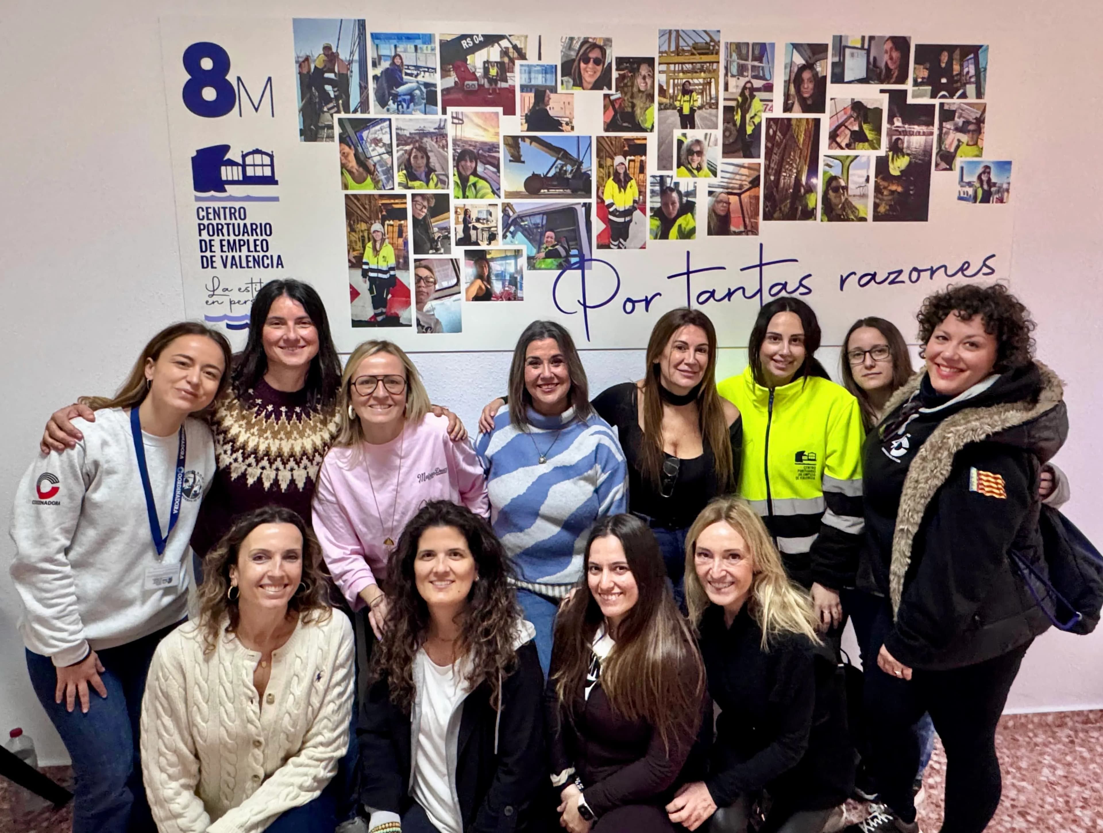 El Centro Portuario de Empleo de Valencia inaugura un mural por el Día Internacional de la Mujer