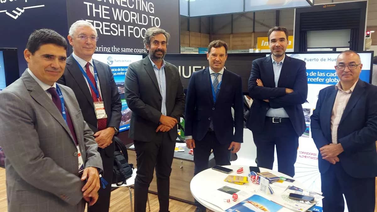 Huelva expone en Fruit Attraction las potencialidades del Muelle Sur como nodo logístico del frío