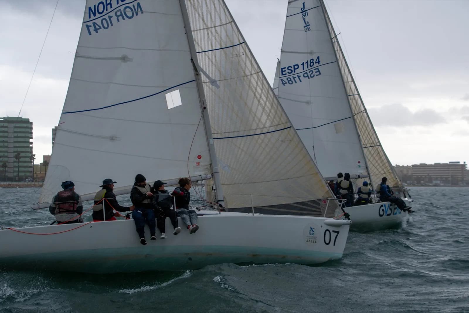 El temporal obligó a aplazar el Campeonato de Andalucía de J/80 en La Línea