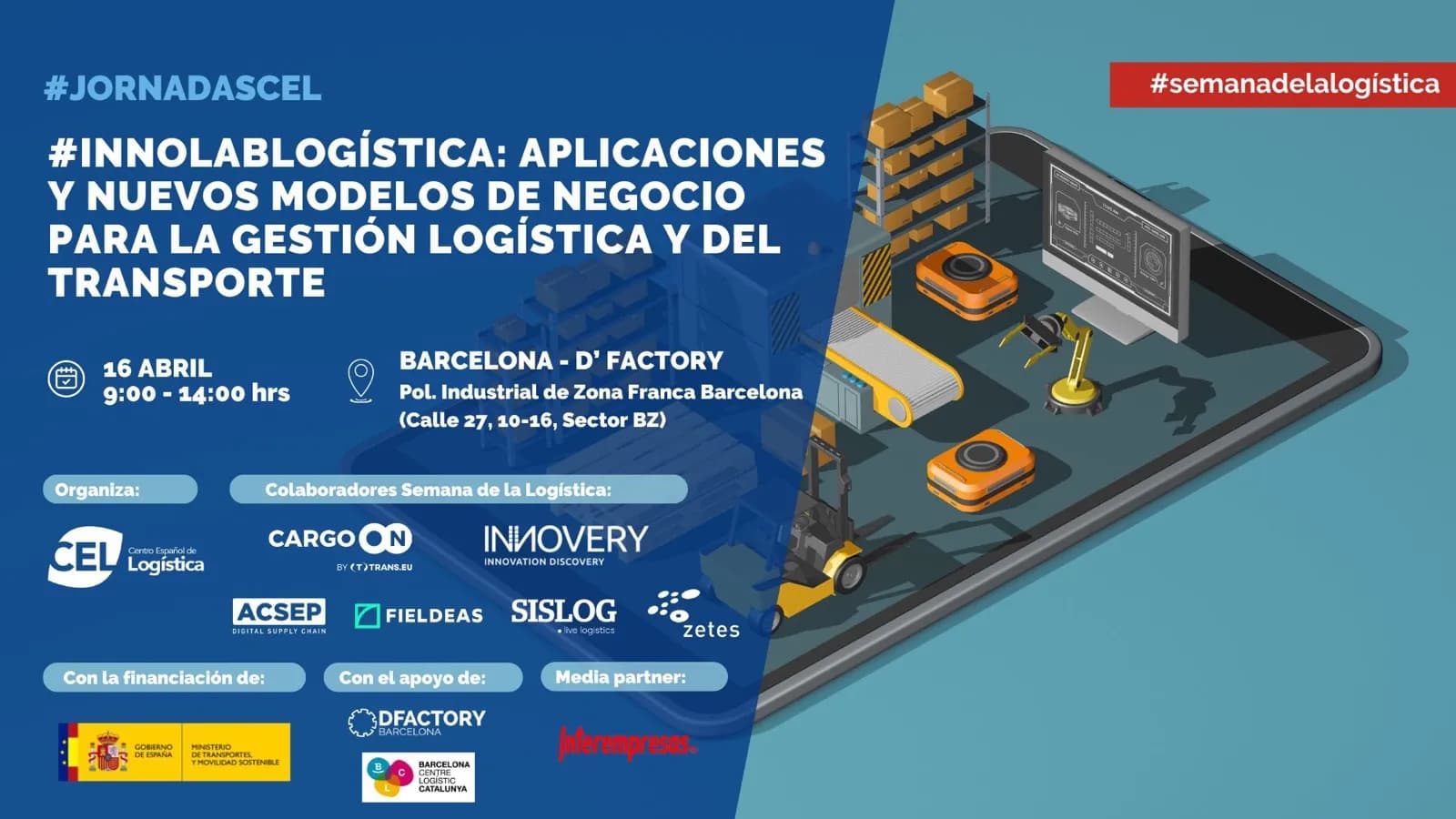 El Centro Español de Logística organiza la jornada técnica #INNOLABLOGÍSTICA