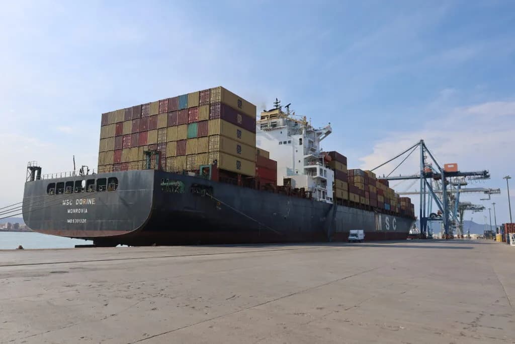 El Puerto de Castellón recibe el primer buque de MSC que restablece la línea regular con Marruecos