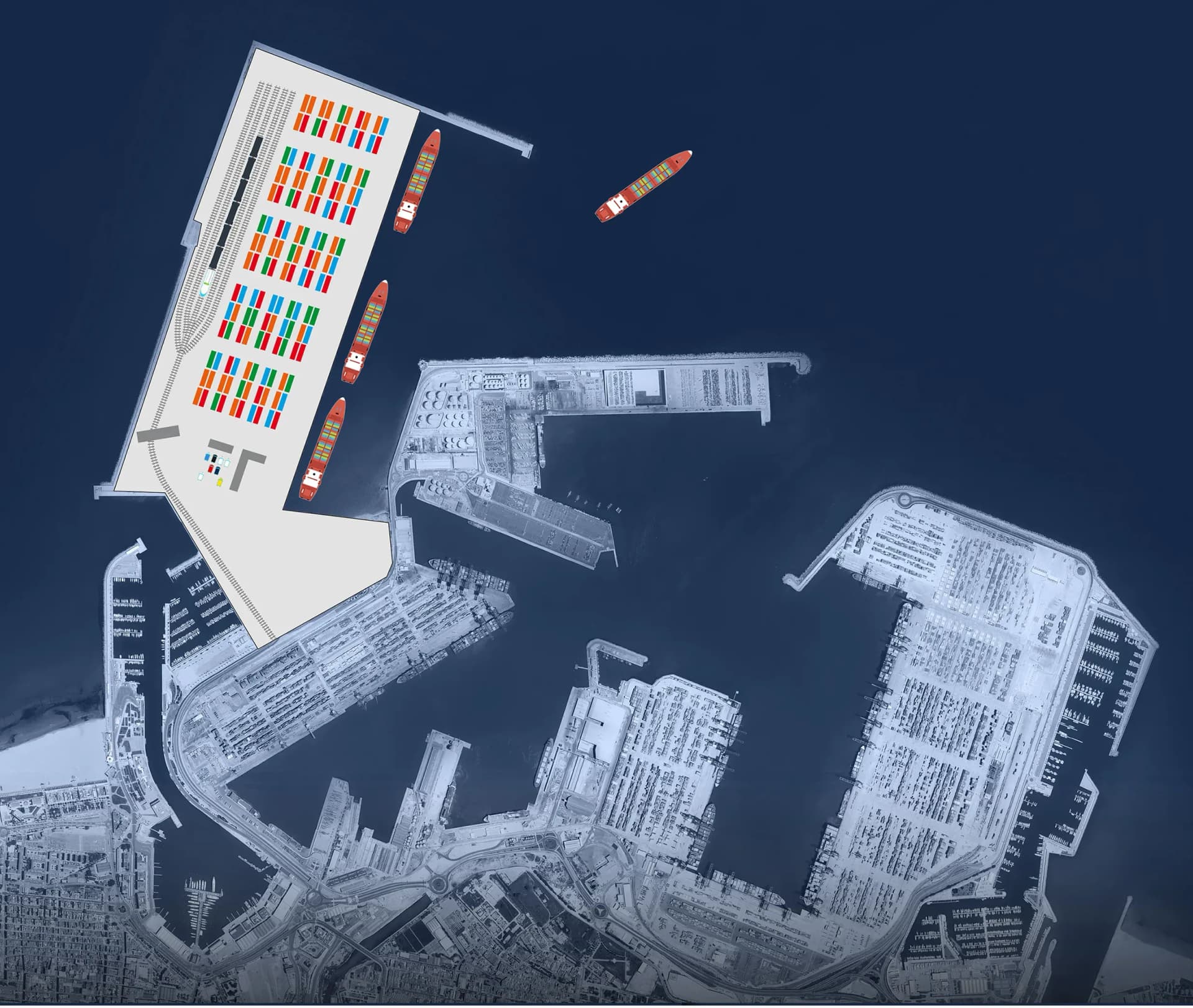 Ascienden a cuatro, las propuestas admitidas para el nuevo muelle de contenedores del puerto de Valencia