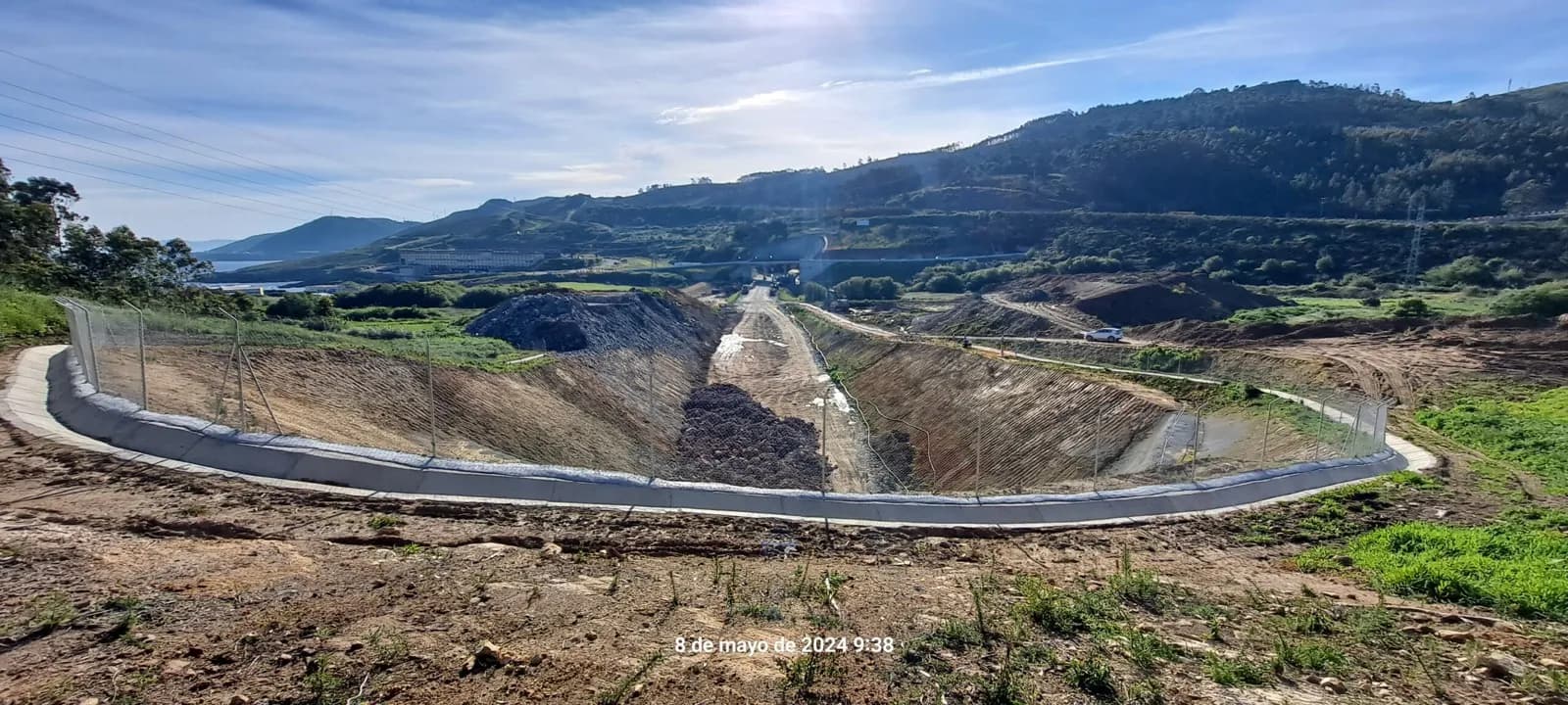 El acceso ferroviario al Puerto Exterior de La Coruña alcanza el 50% de la obra de excavación del túnel 1