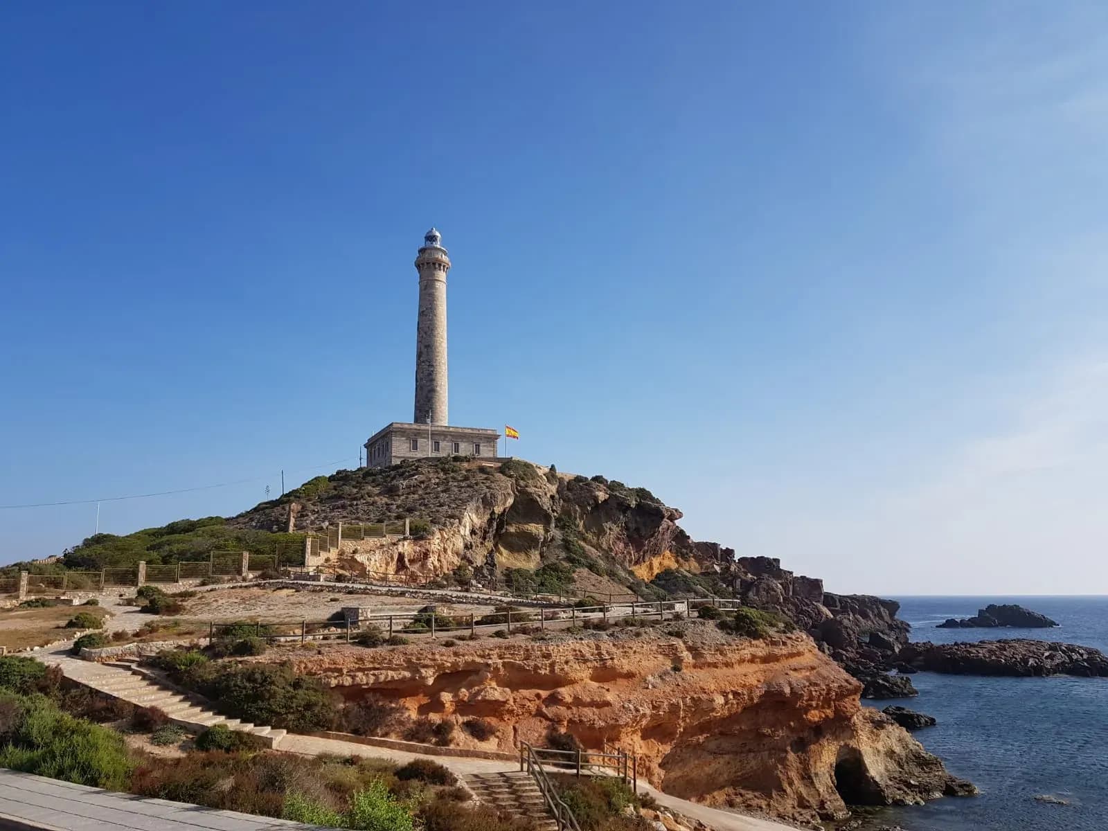 La Autoridad Portuaria de Cartagena inicia la mejora del entorno del Faro de Cabo de Palos