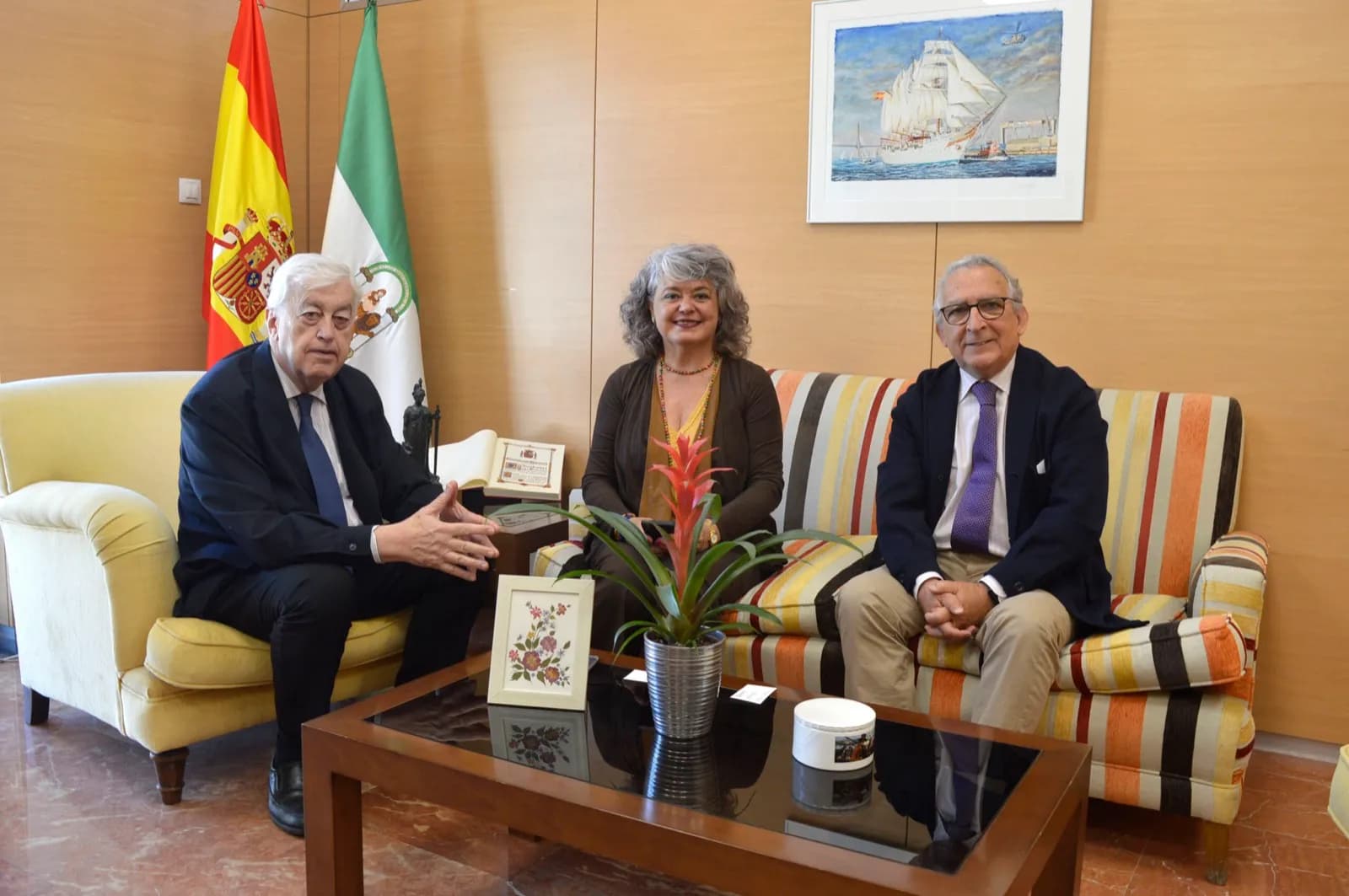 Primer encuentro entre el presidente de la Cámara de Comercio de Cádiz y la subdelegada del Gobierno