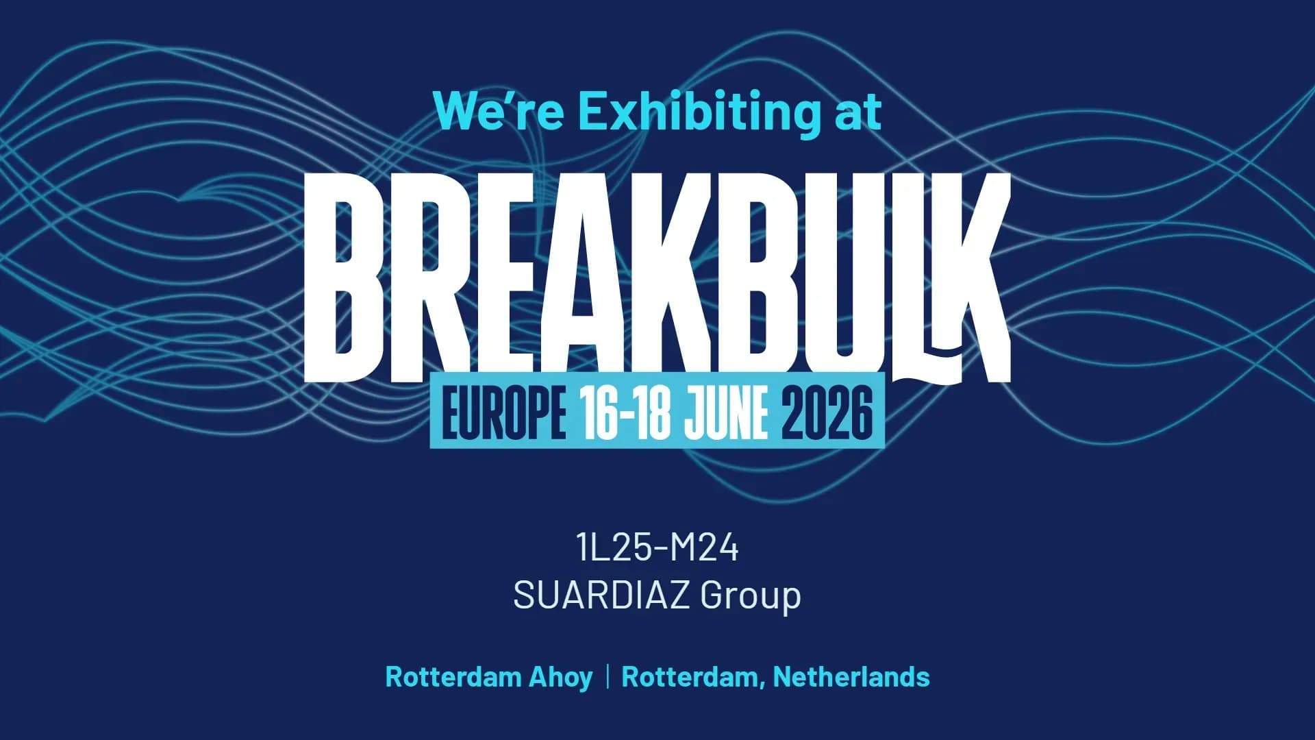 SUARDIAZ refuerza su apuesta internacional en Breakbulk Europe 2026