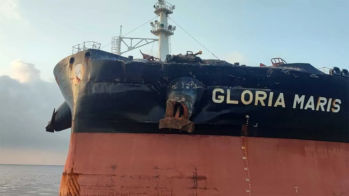 La Capitanía Marítima de Algeciras impone avales de 80.000 euros a los buques ‘Gloria Maris’ y ‘HMM ST Petersburg’