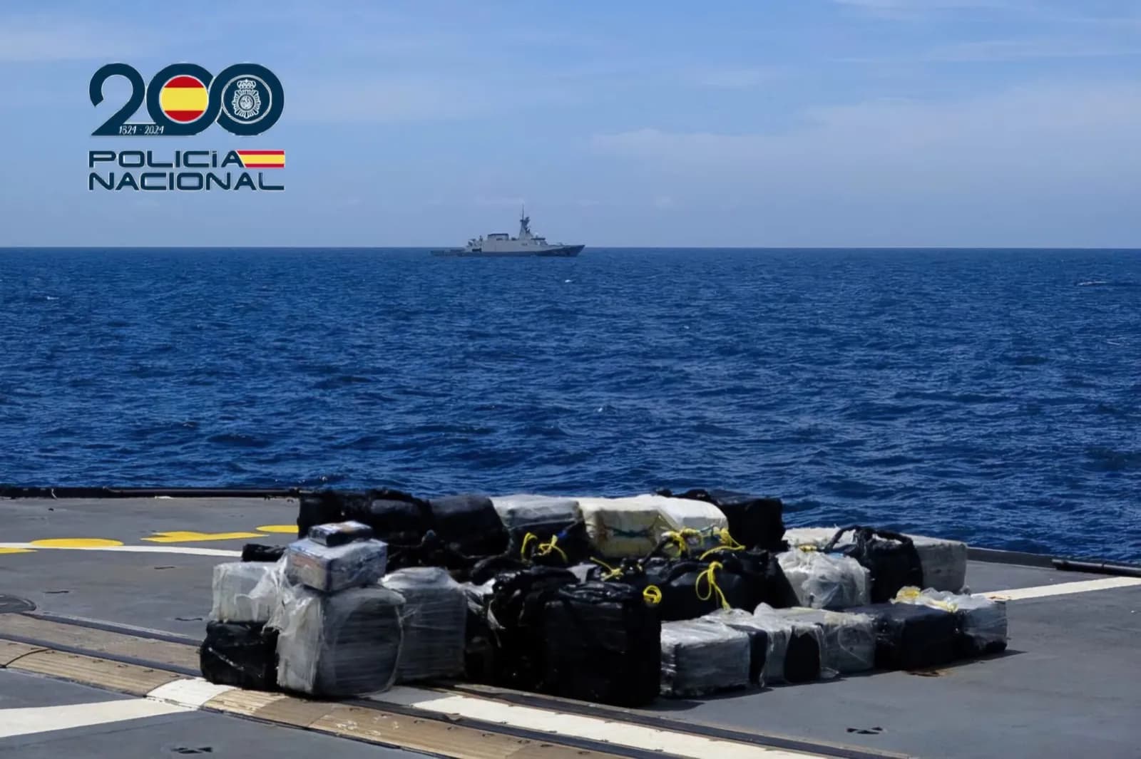 Interceptadas 2,7 toneladas de cocaína en un pesquero venezolano cerca de Canarias