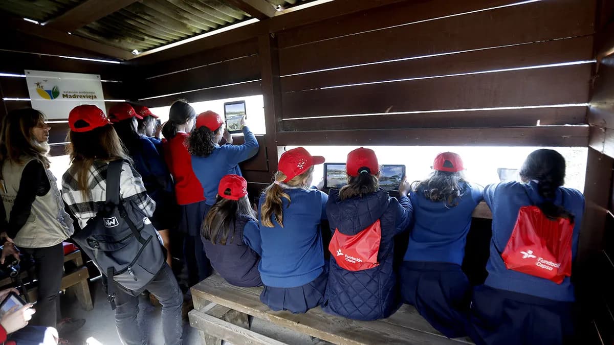 La Fundación Cepsa finaliza las jornadas de conocimiento de los humedales de la Estación Ambiental Madrevieja