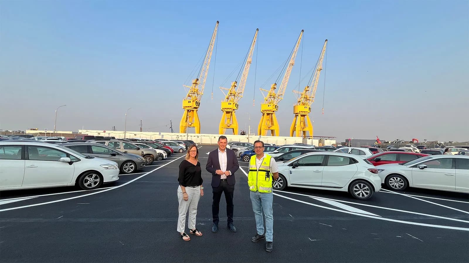 El Puerto de Huelva abre al público las 310 plazas de aparcamiento renovadas junto al Muelle Río Tinto
