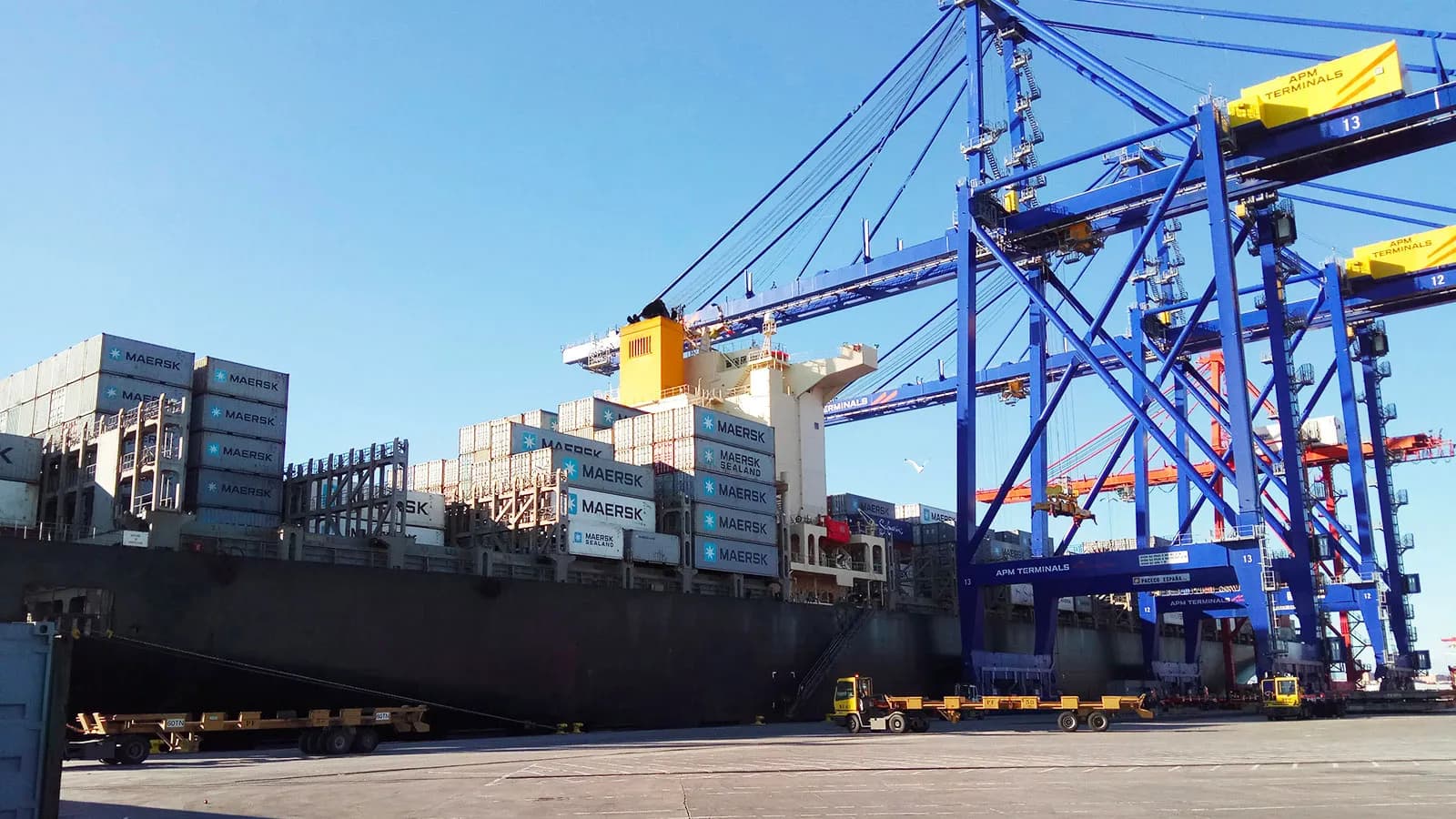 Los transportistas desconvocan los paros en APM Terminals Valencia
