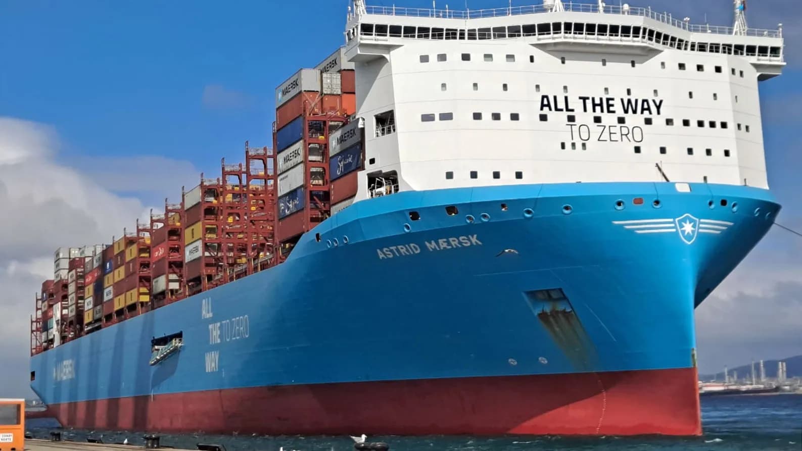El puerto de Algeciras recibe la primera escala del «Astrid Maersk» en su travesía hacia Europa