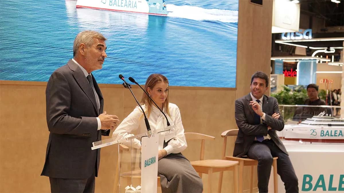 Baleària presenta en Fitur su nuevo fast ferry propulsado por gas